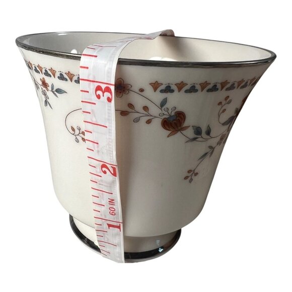 Noritake Ivory China Adagio 7237 Cup & Saucer Set Vintage Floral gold accents - Picture 6 of 8